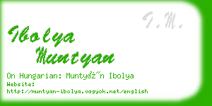 ibolya muntyan business card